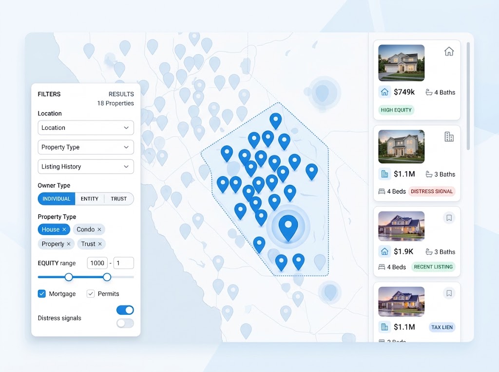 Property search results