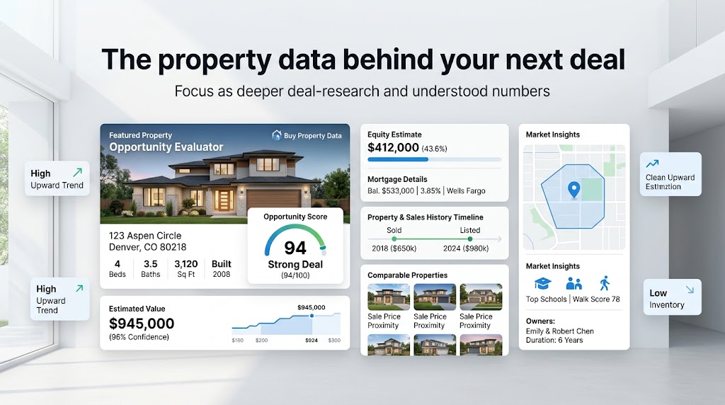 Property search and map view